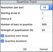 Quantize Track